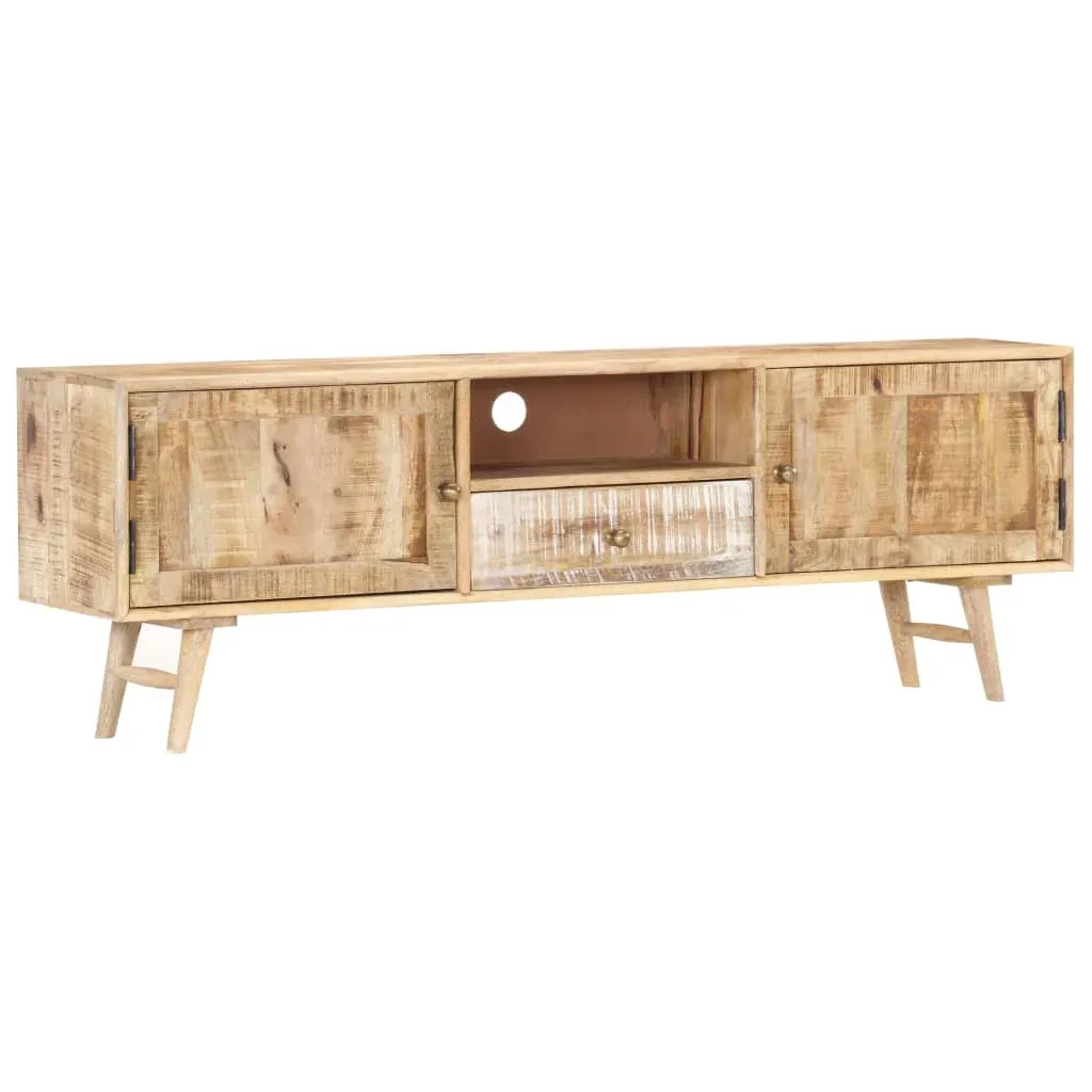 TV Cabinet 140x30x45 cm Solid Mango Wood Price