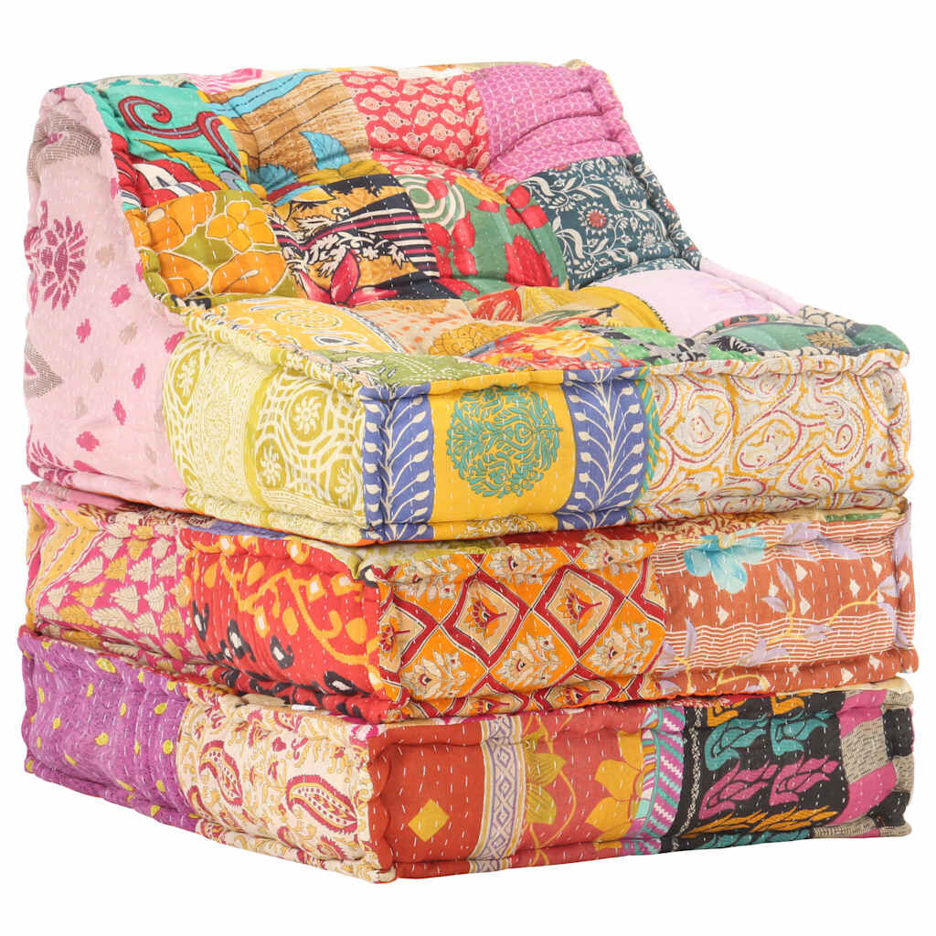 Modular Pouffe Patchwork Fabric Price