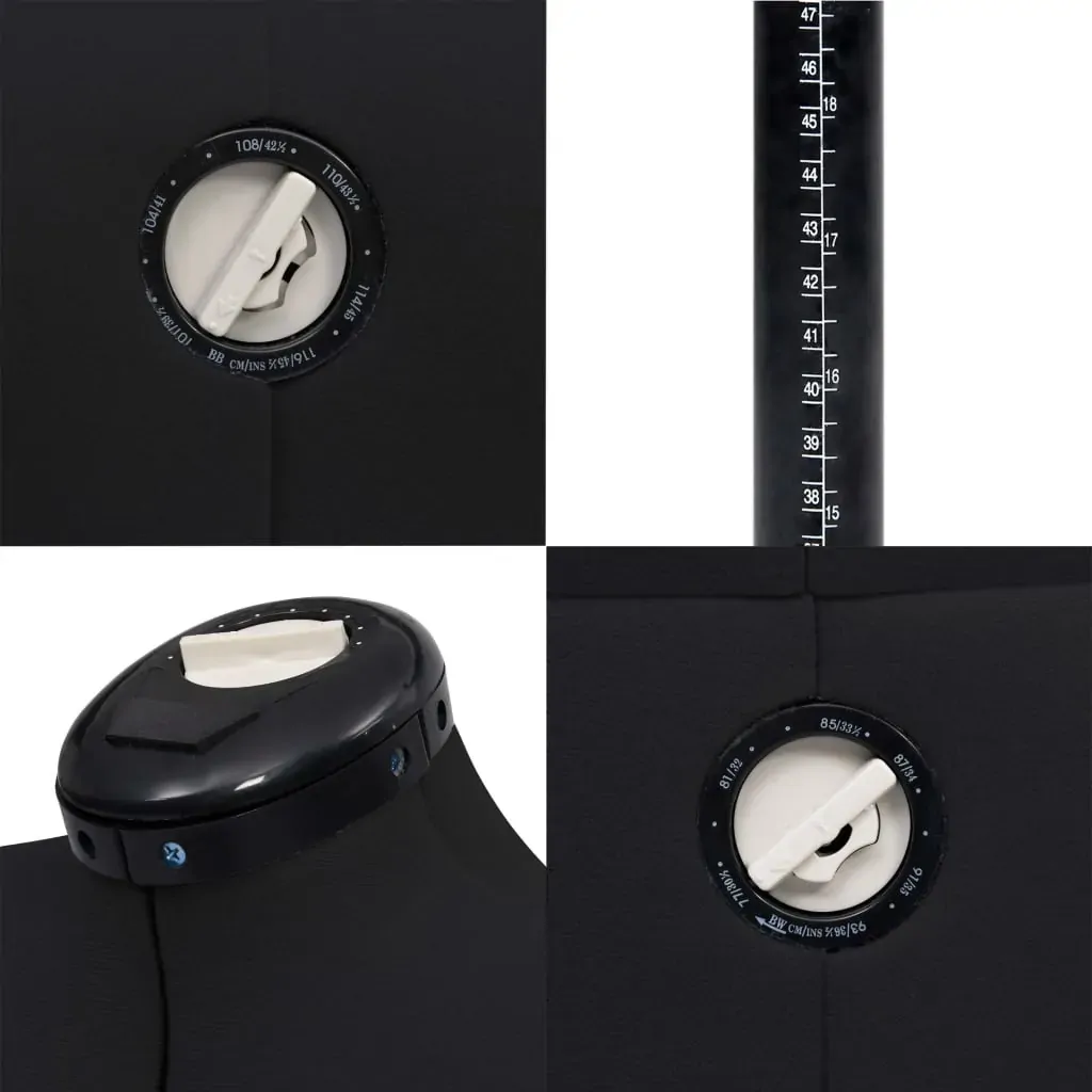 Adjustable Dress Form Female Black M Size 40-46 Price