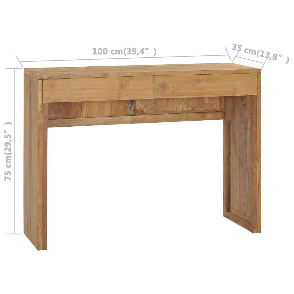 Console Table 100x35x75 cm Solid Teak Wood Price