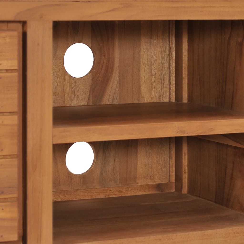 TV Cabinet 110x30x40 cm Solid Teak Wood Price