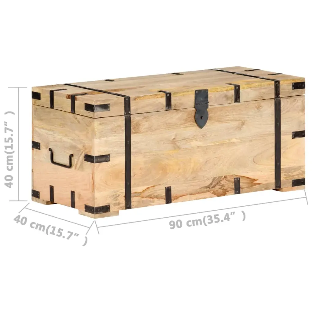 Chest 90x40x40 cm Solid Mango Wood Price