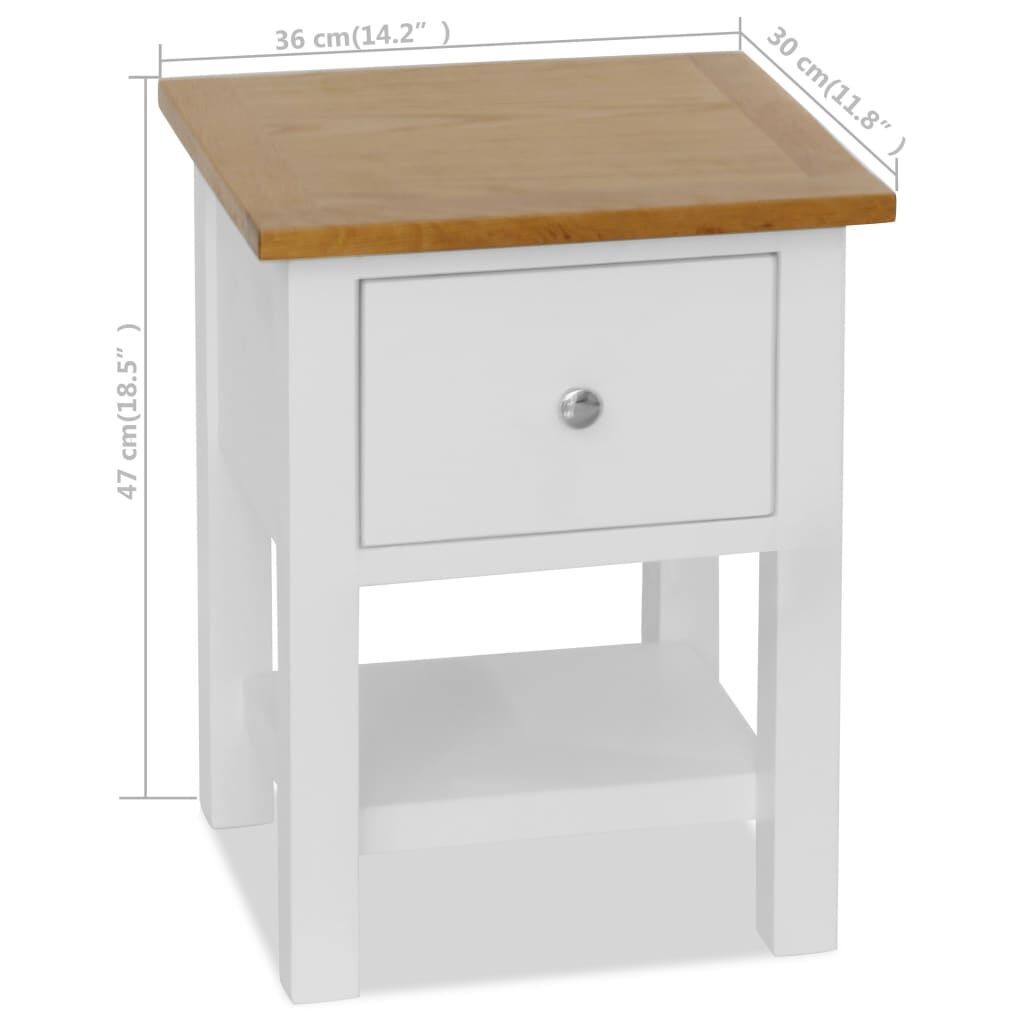 Nightstands 2 pcs 36x30x47 cm Solid Oak Wood Price