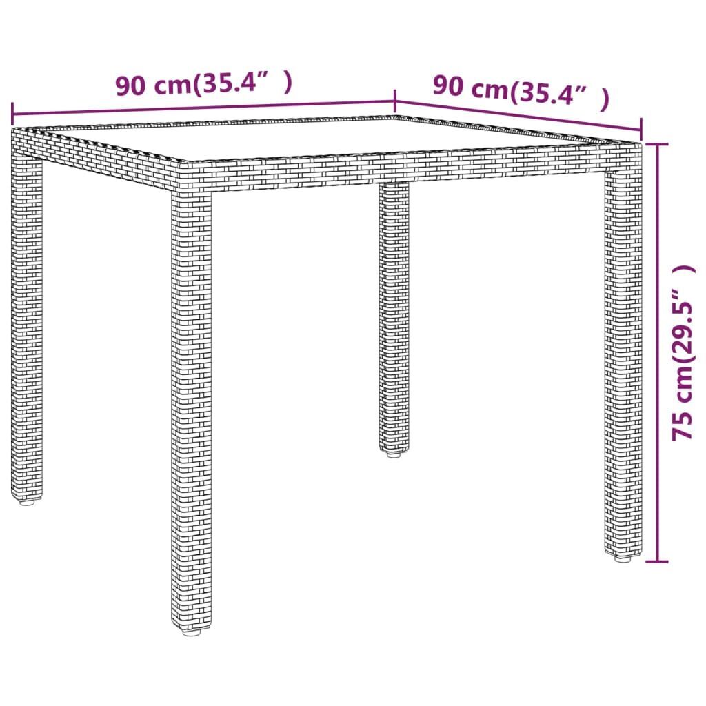 5 Piece Garden Dining Set Poly Rattan Grey Price
