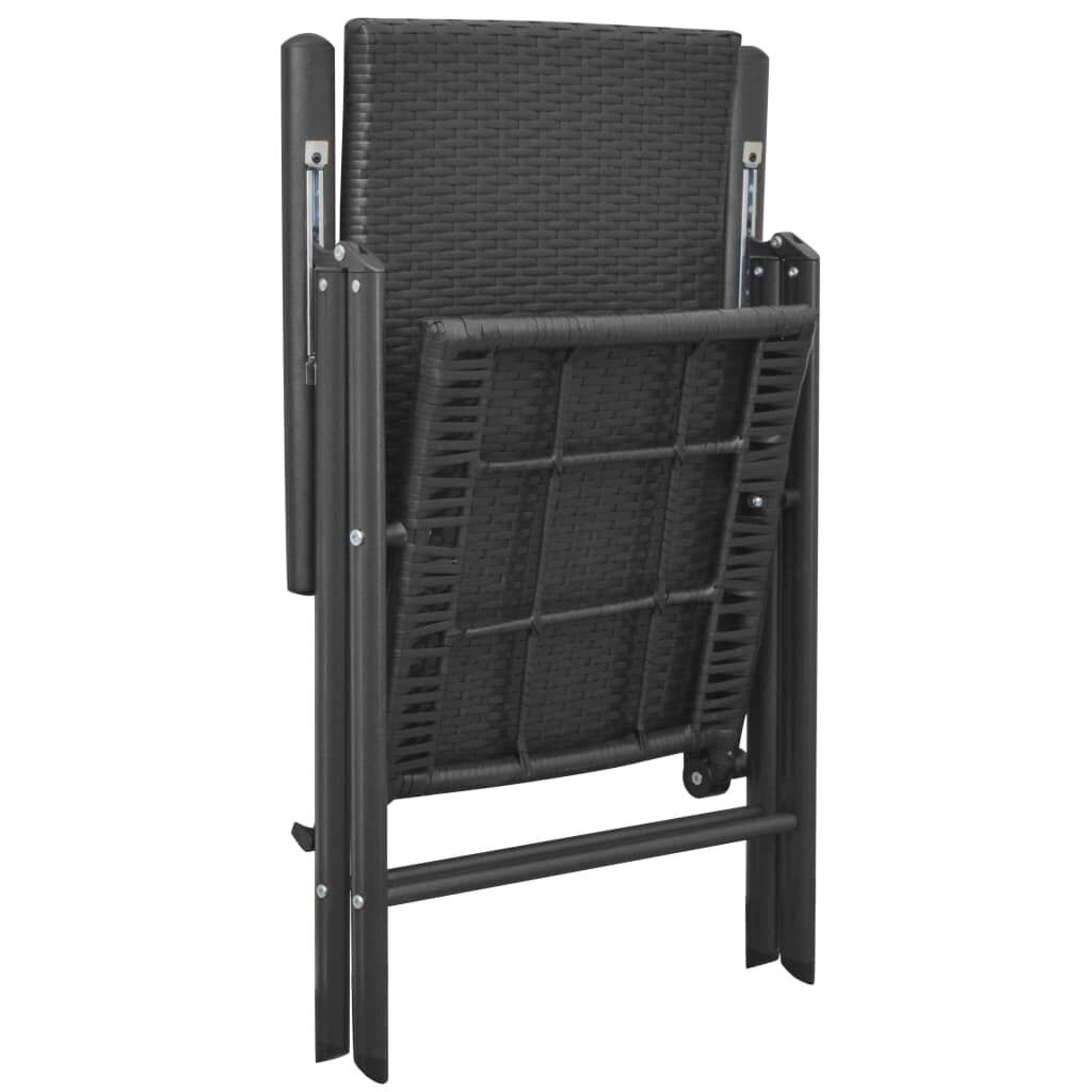 9 Piece Garden Dining Set Black Price