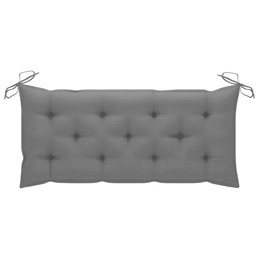 2-Seater Garden Bench with Cushion 120 cm Solid Eucalyptus Wood Price