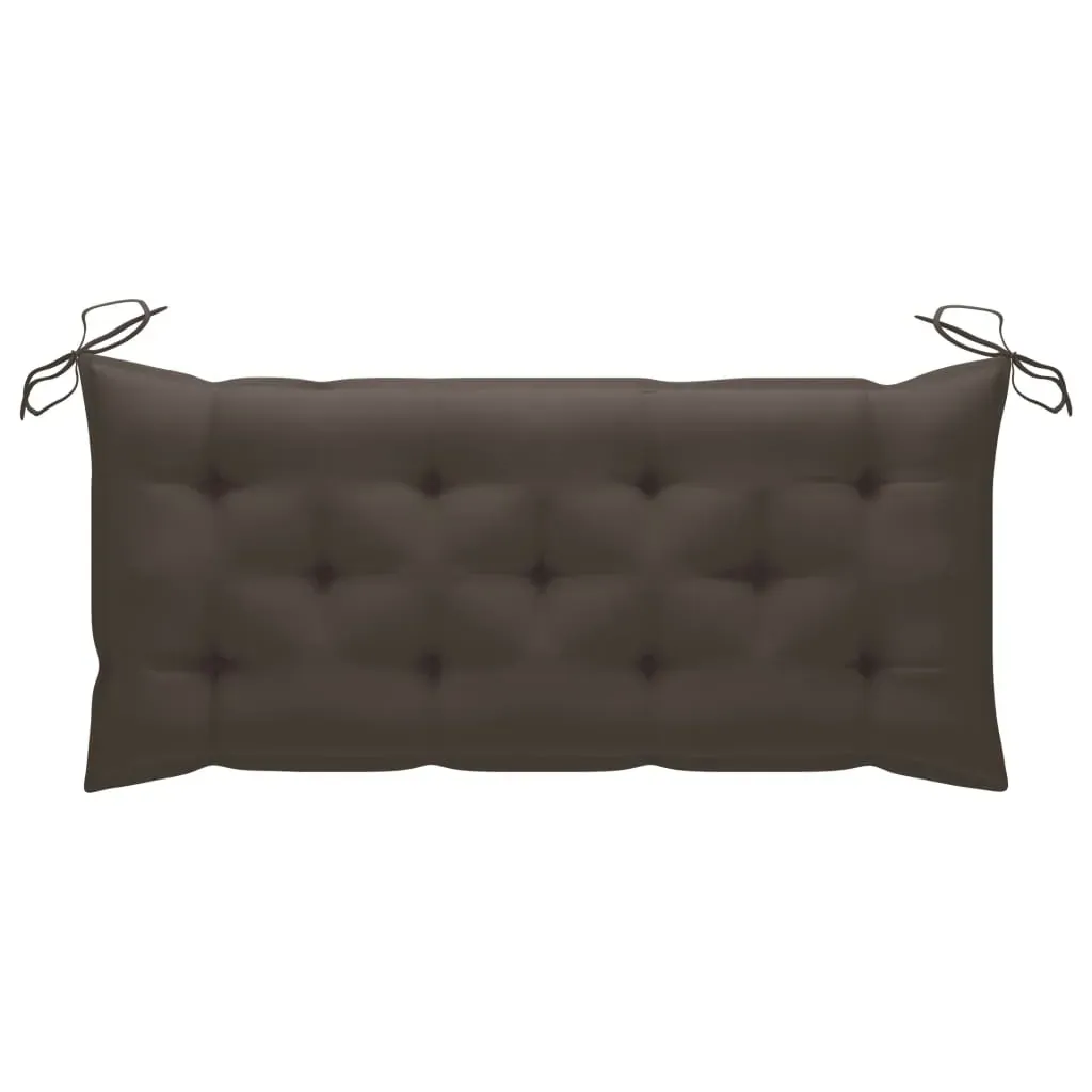 2-Seater Garden Bench with Cushion 120 cm Solid Eucalyptus Wood Price