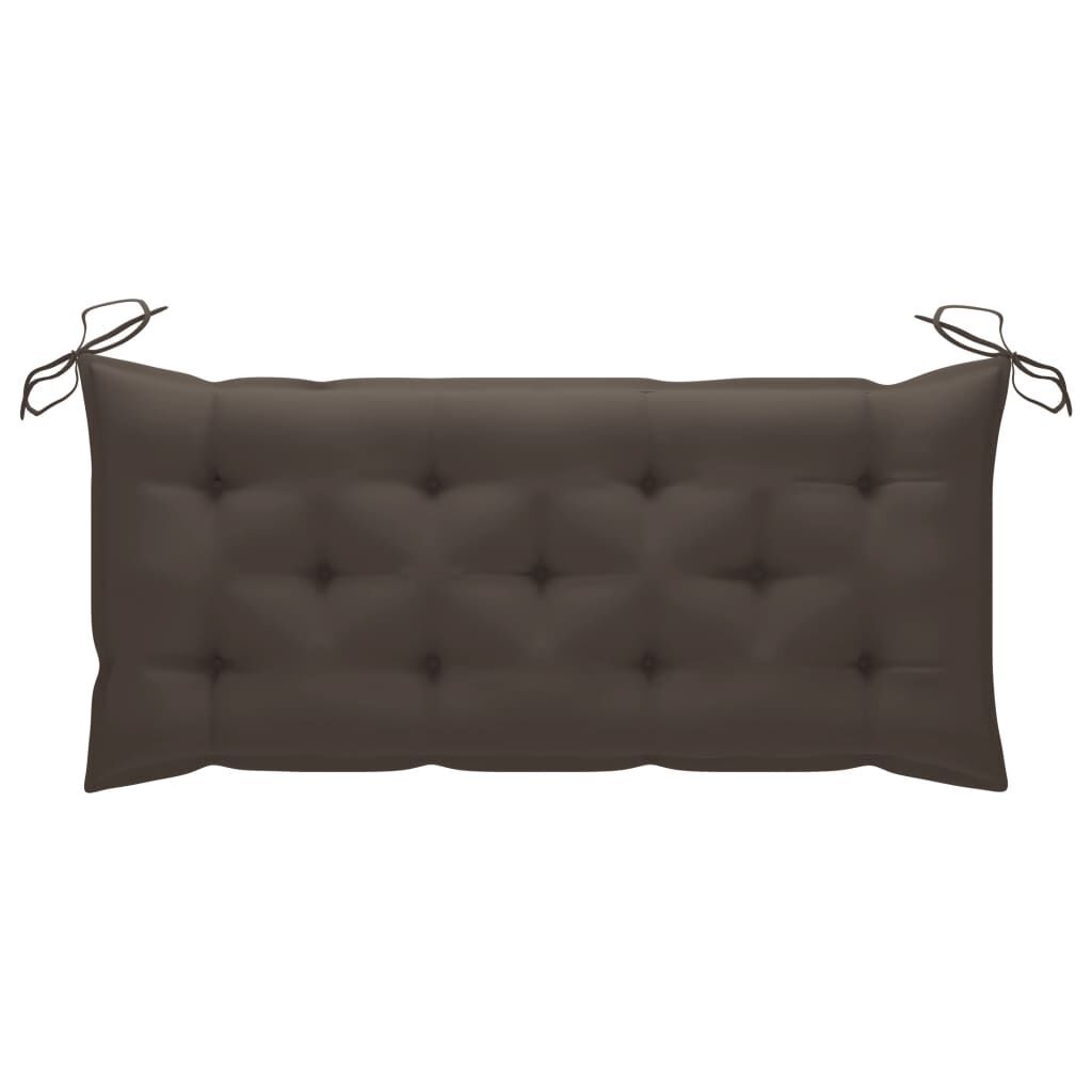 Garden Bench with Cushion 120 cm Bamboo Price