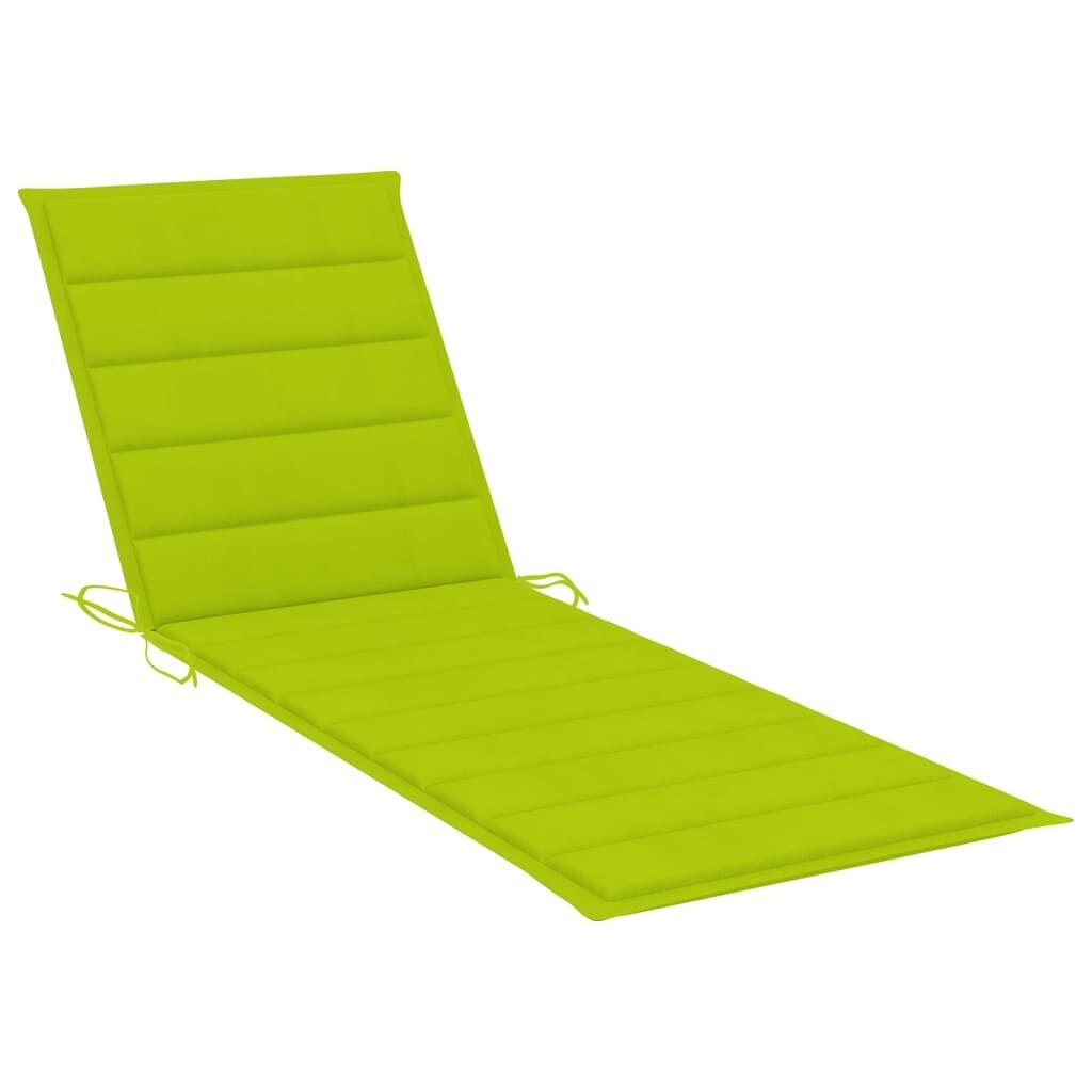 Folding Sun Lounger with Cushion Solid Acacia Wood Price