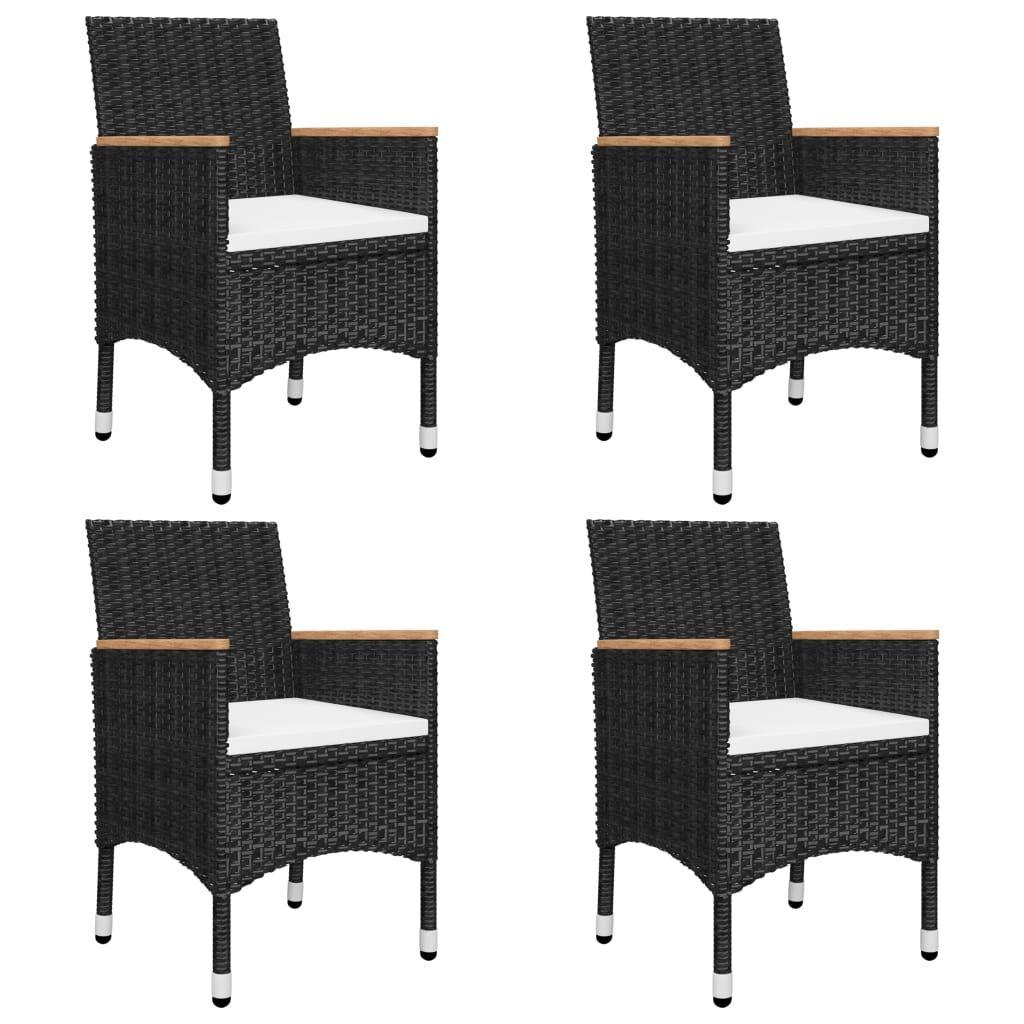 7 Piece Garden Dining Set Black Price