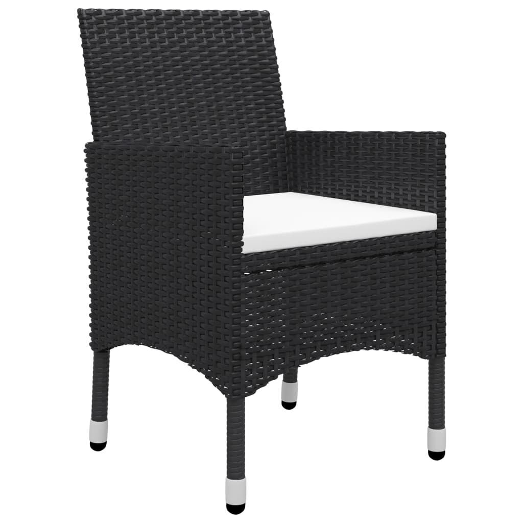 9 Piece Garden Dining Set Black Price