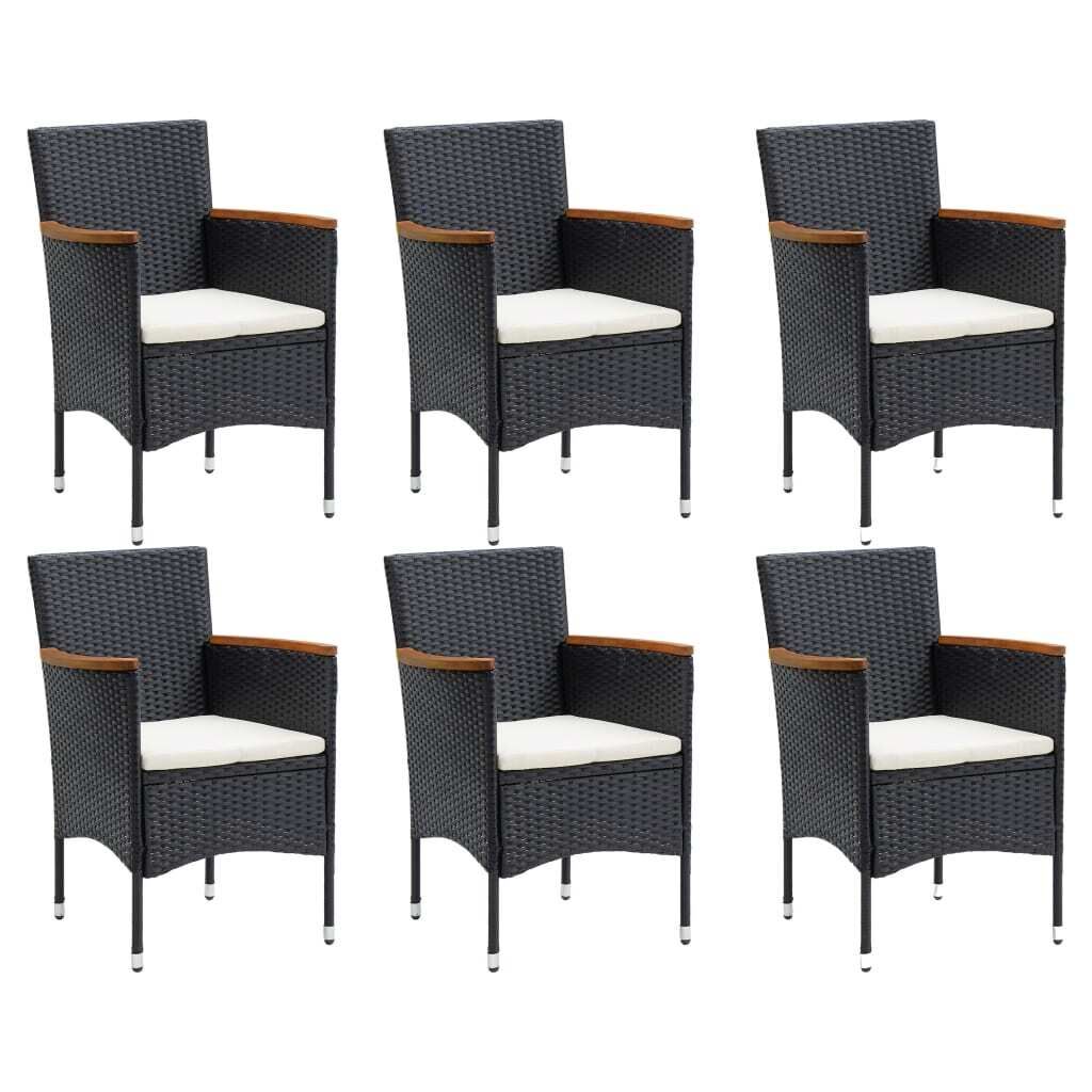 9 Piece Garden Dining Set Black Price