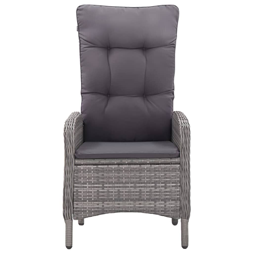 7 Piece Garden Dining Set Grey Price