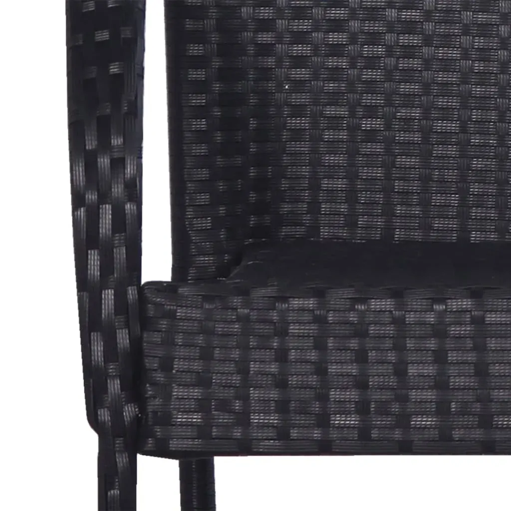 3 Piece Garden Dining Set Black Price