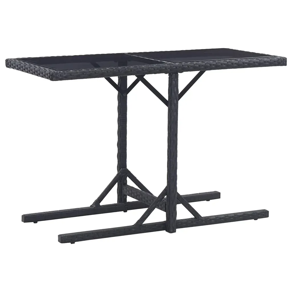 3 Piece Garden Dining Set Black Price