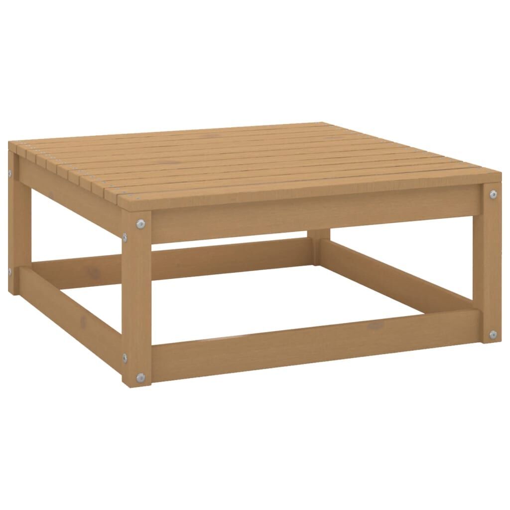 10 Piece Garden Lounge Set Honey Brown Solid Pinewood Price