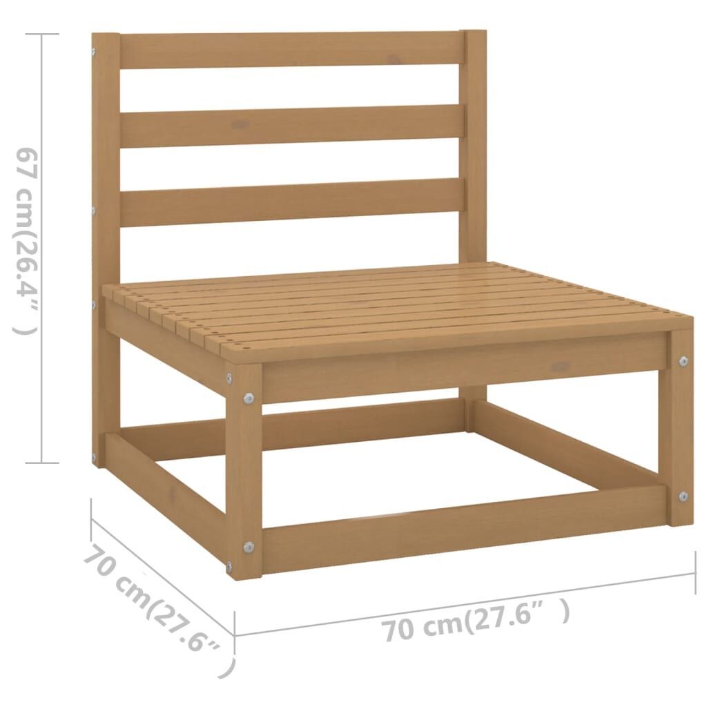10 Piece Garden Lounge Set Solid Pinewood Price