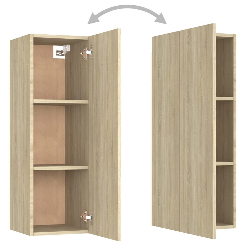 8 Piece TV Cabinet Set Sonoma Oak Engineered Wood Price