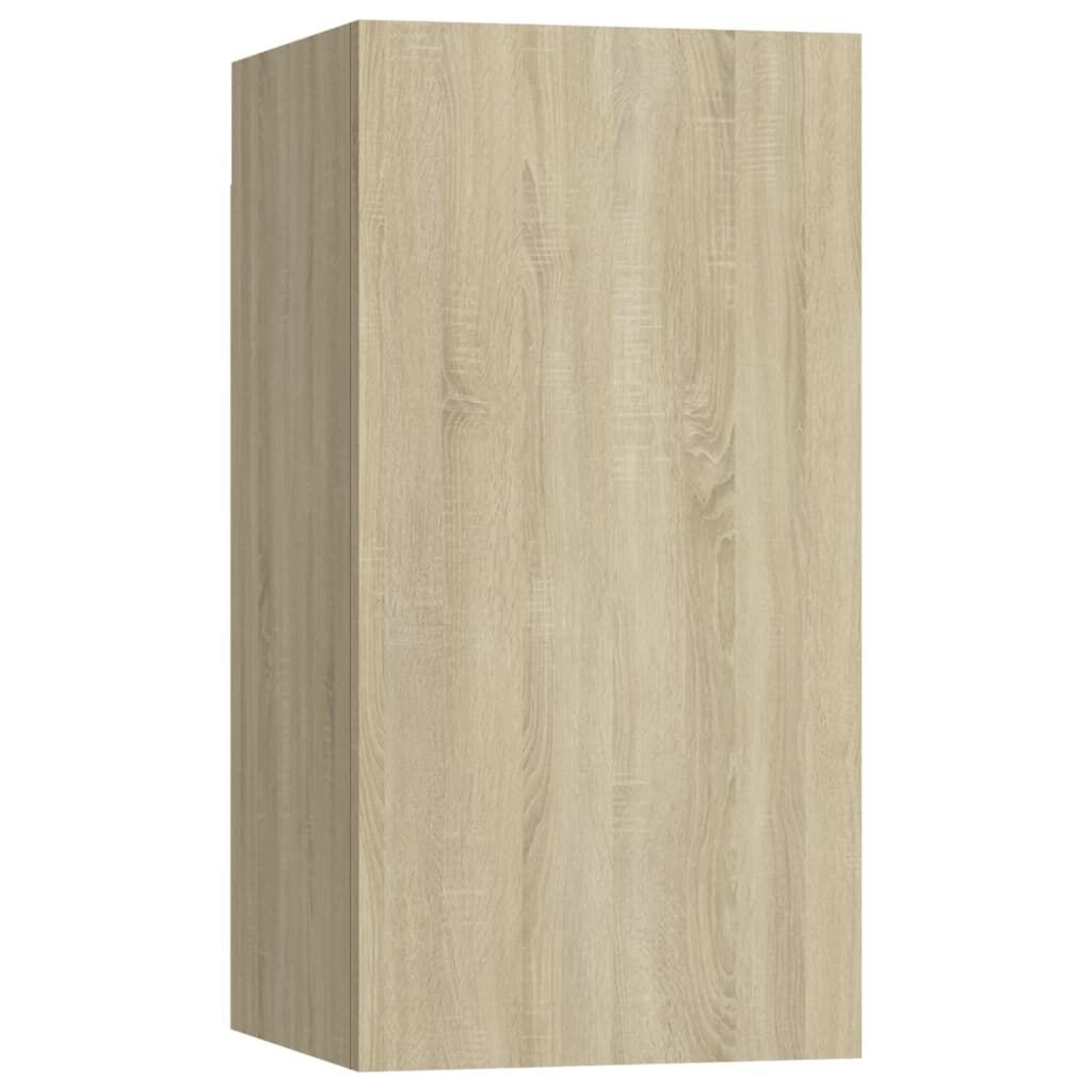 7 Piece TV Cabinet Set Sonoma Oak Engineered Wood Price
