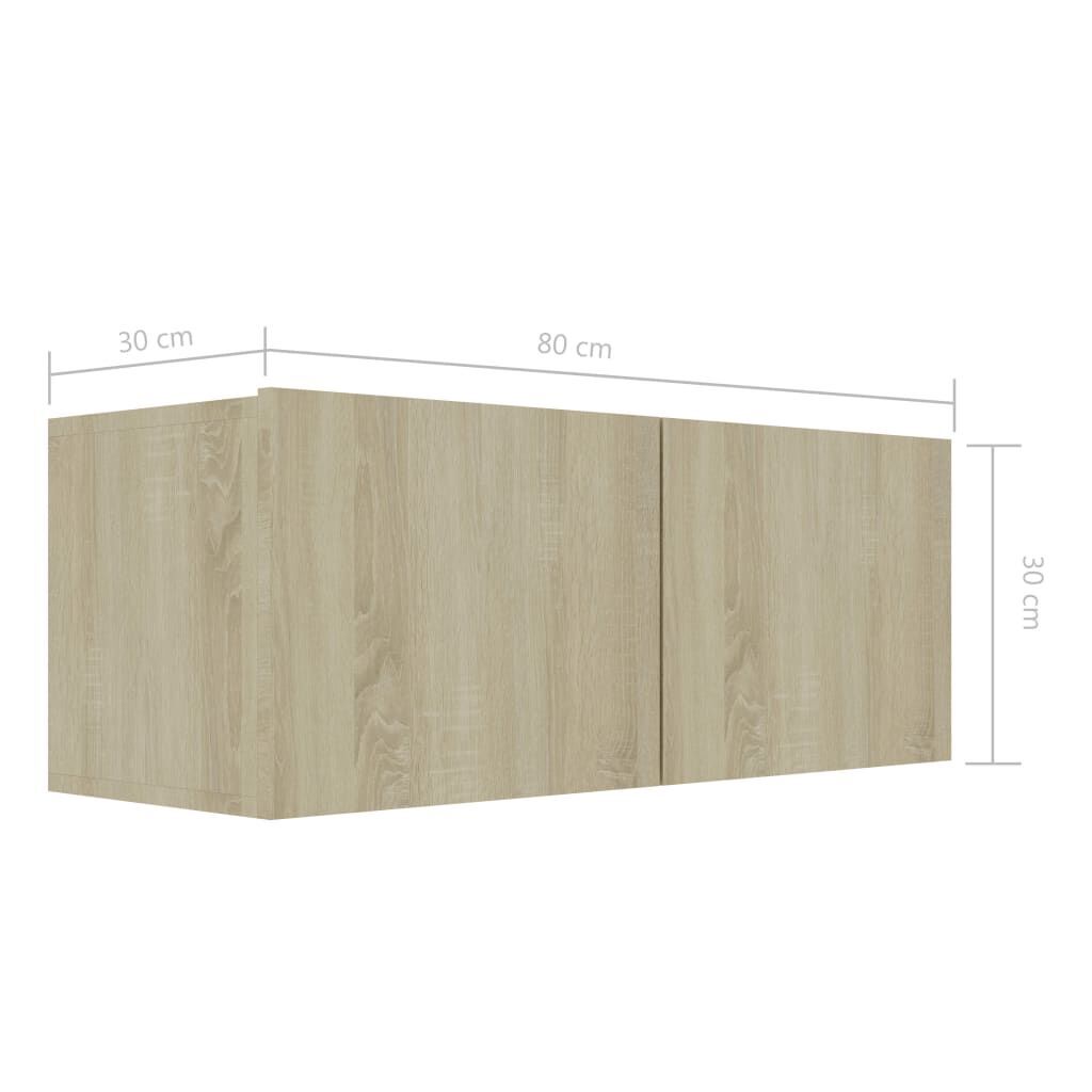 8 Piece TV Cabinet Set Sonoma Oak Engineered Wood Price