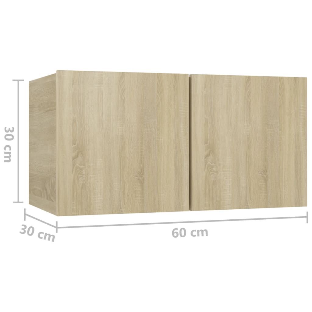 8 Piece TV Cabinet Set Sonoma Oak Engineered Wood Price