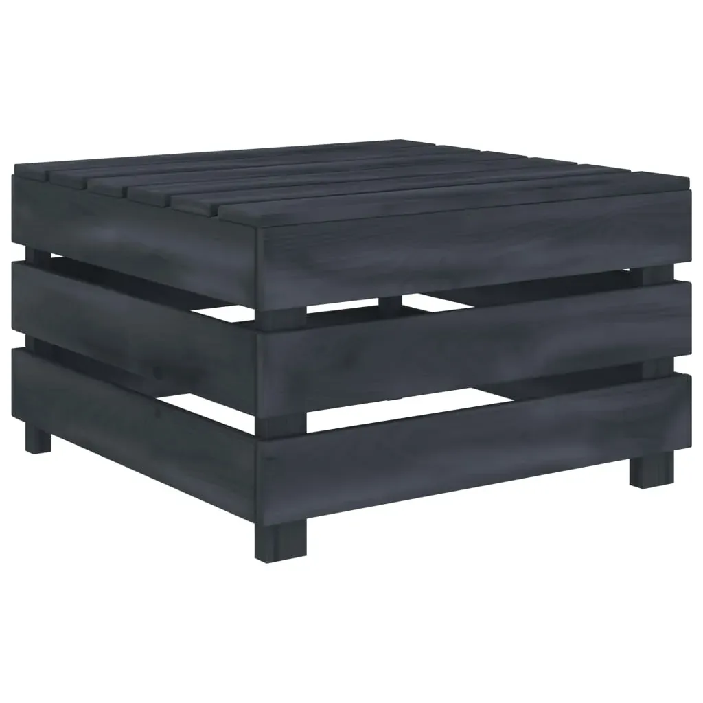 2 Piece Garden Pallet Lounge Set Grey Wood Price