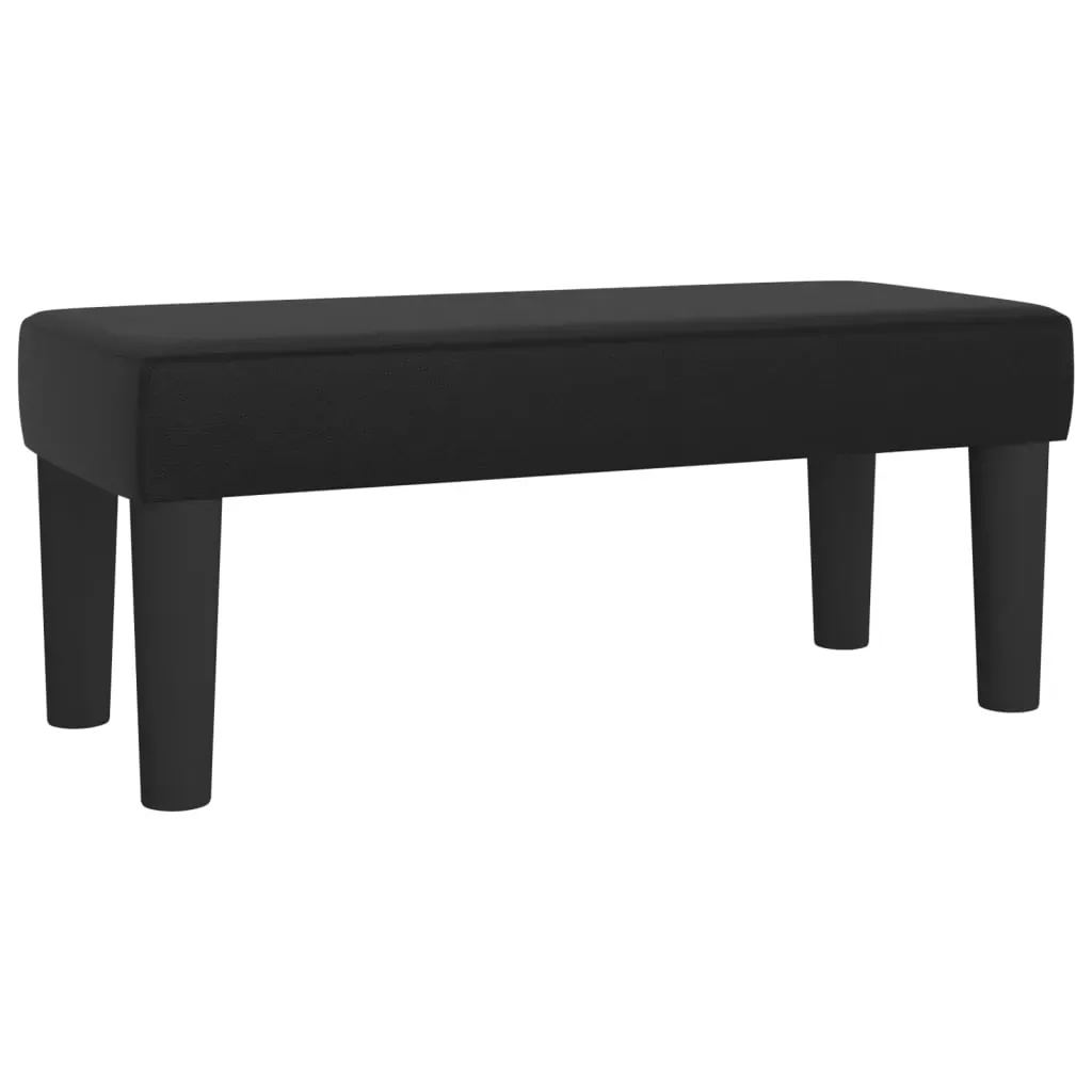 Box Spring Bed with Mattress Black 106x203 cm King Single Size Faux Leather Price