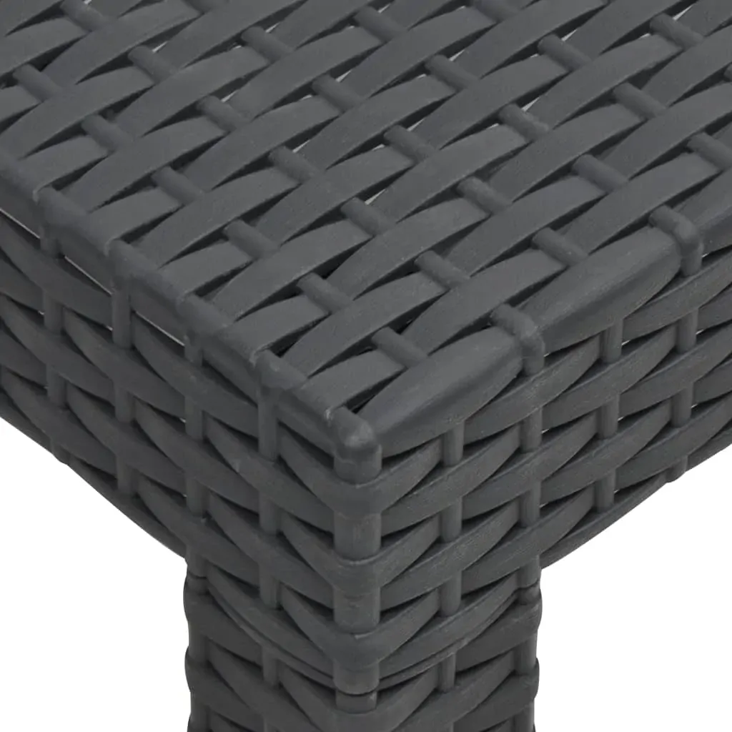 2 Piece Garden Lounge Set with Cushion Rattan Anthracite Price