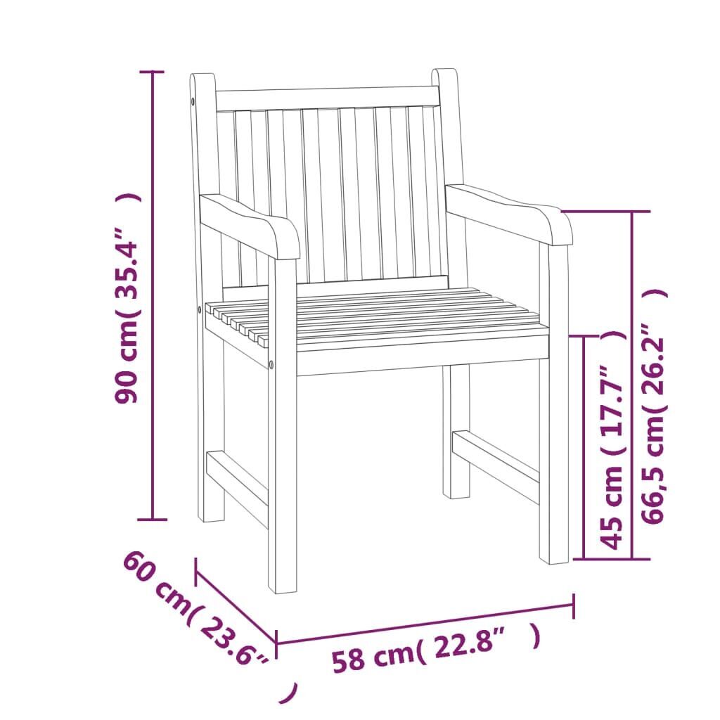 5 Piece Garden Dining Set Solid Wood Teak Price