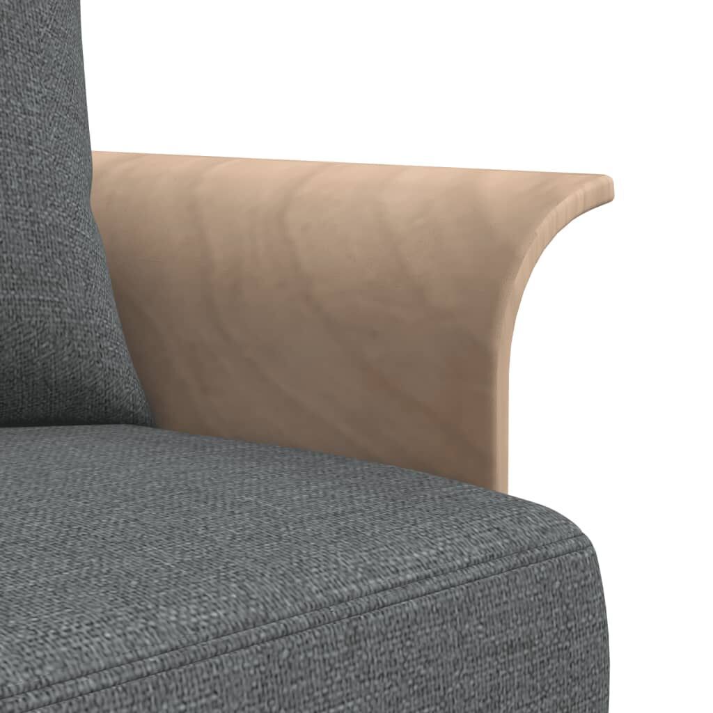 L-shaped Sofa Bed Dark Grey 279x140x70 cm Fabric Price