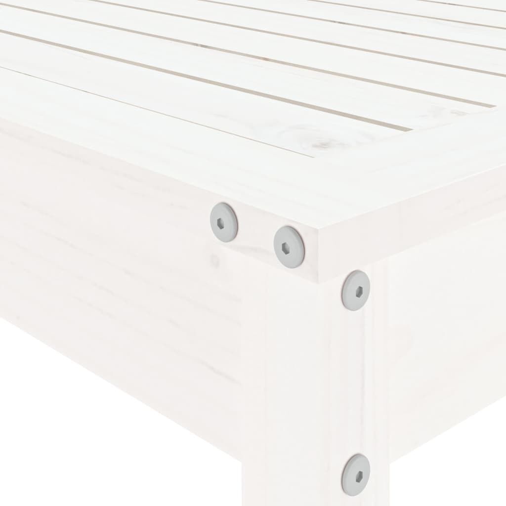 5 Piece Garden Bar Set White Solid Wood Pine Price