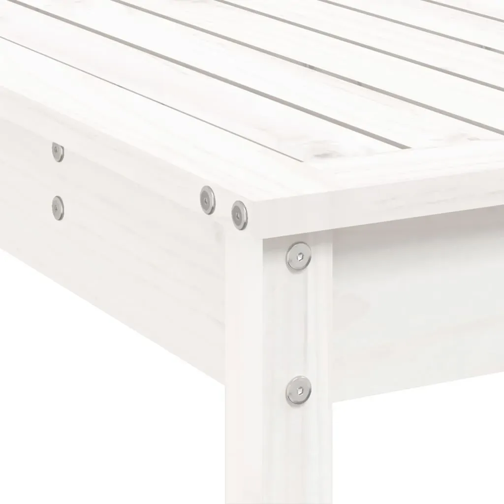 9 Piece Garden Bar Set White Solid Wood Pine Price
