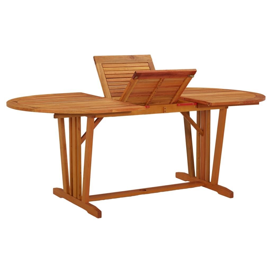 Garden Table 200x100x75 cm Solid Wood Eucalyptus Price