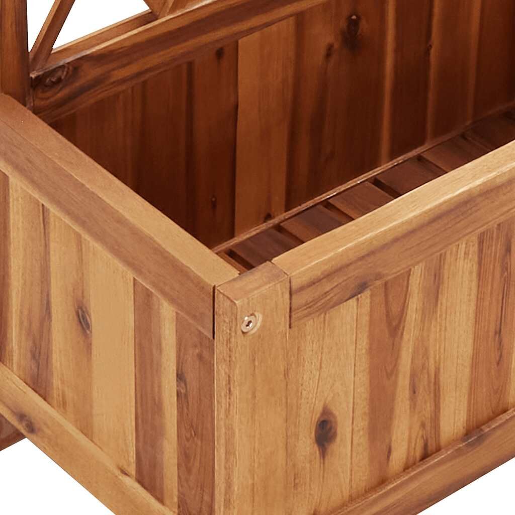 Garden Raised Bed with Trellis Solid Acacia Wood Price