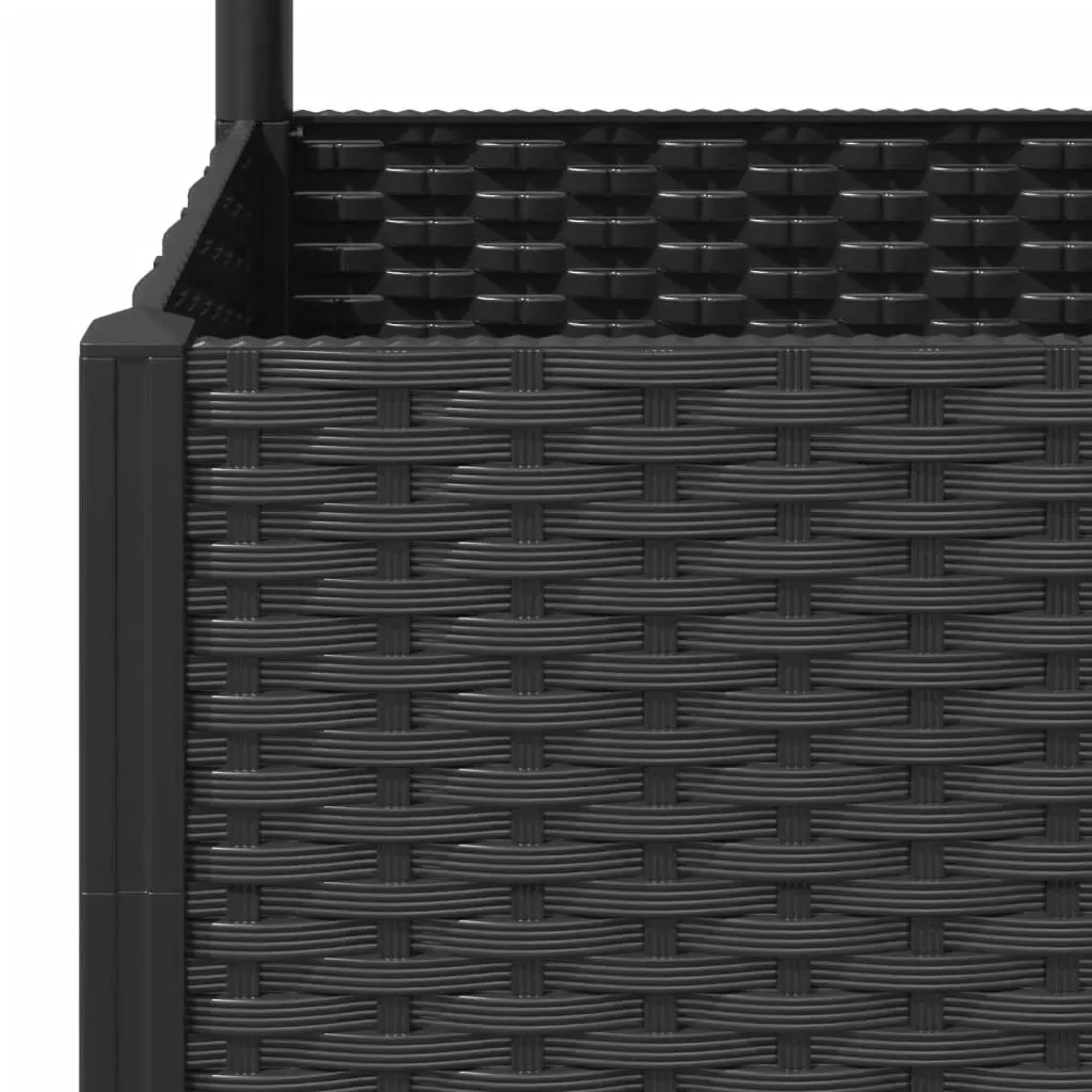 Garden Planter with Trellis Black 40x40x136 cm PP Price