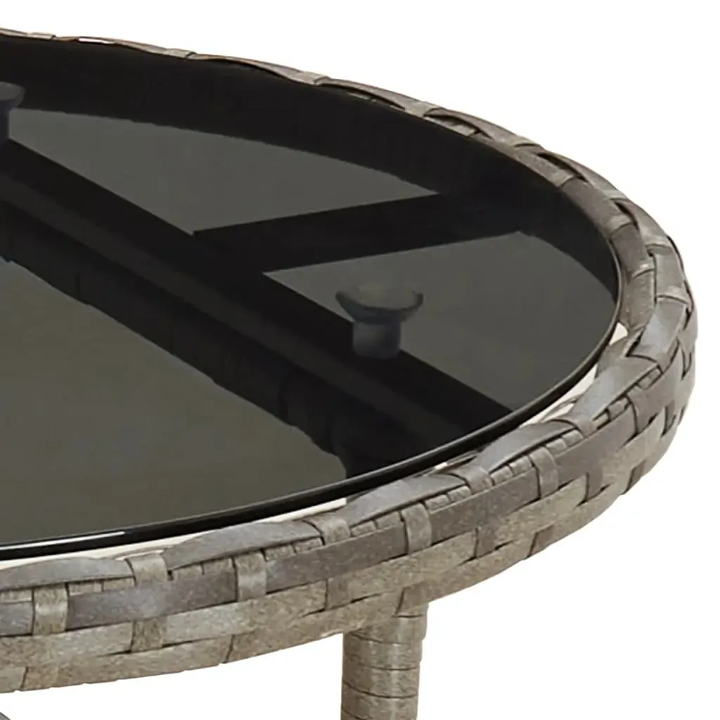 5 Piece Garden Bistro Set with Cushions Black Poly Rattan Price