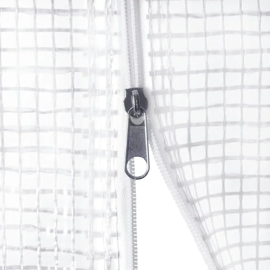 Greenhouse with Steel Frame White 12 m² 4x3x2 m Price