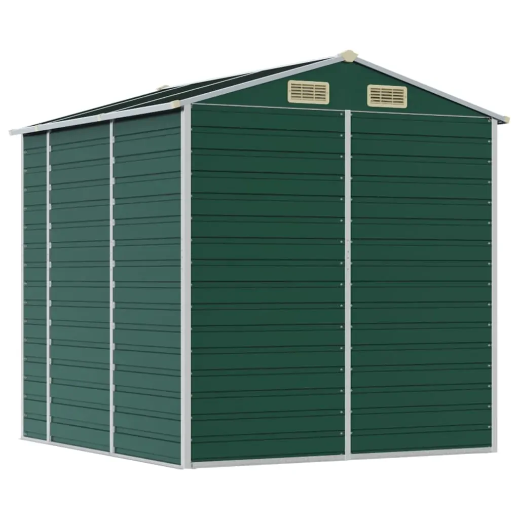 Garden Shed Green 191x215x198 cm Galvanised Steel Price