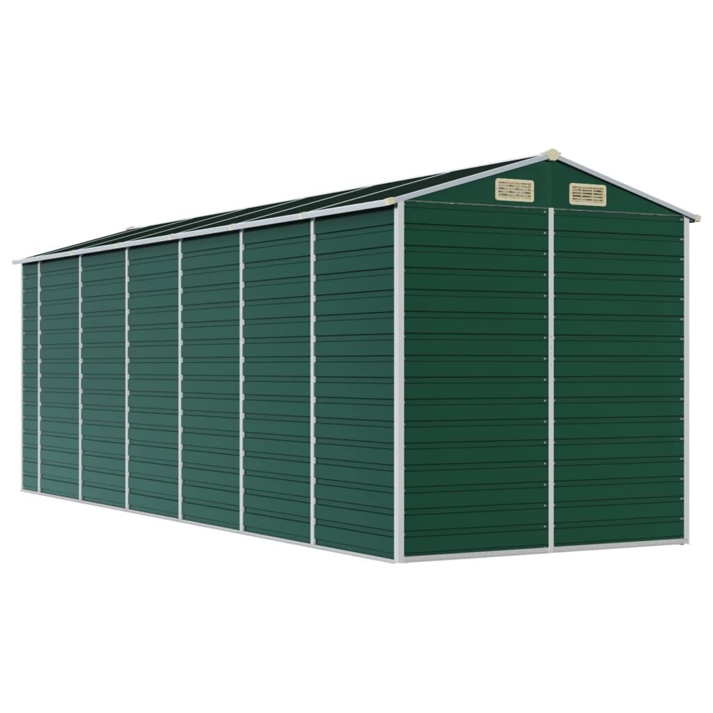 Garden Shed Green 191x555x198 cm Galvanised Steel Price