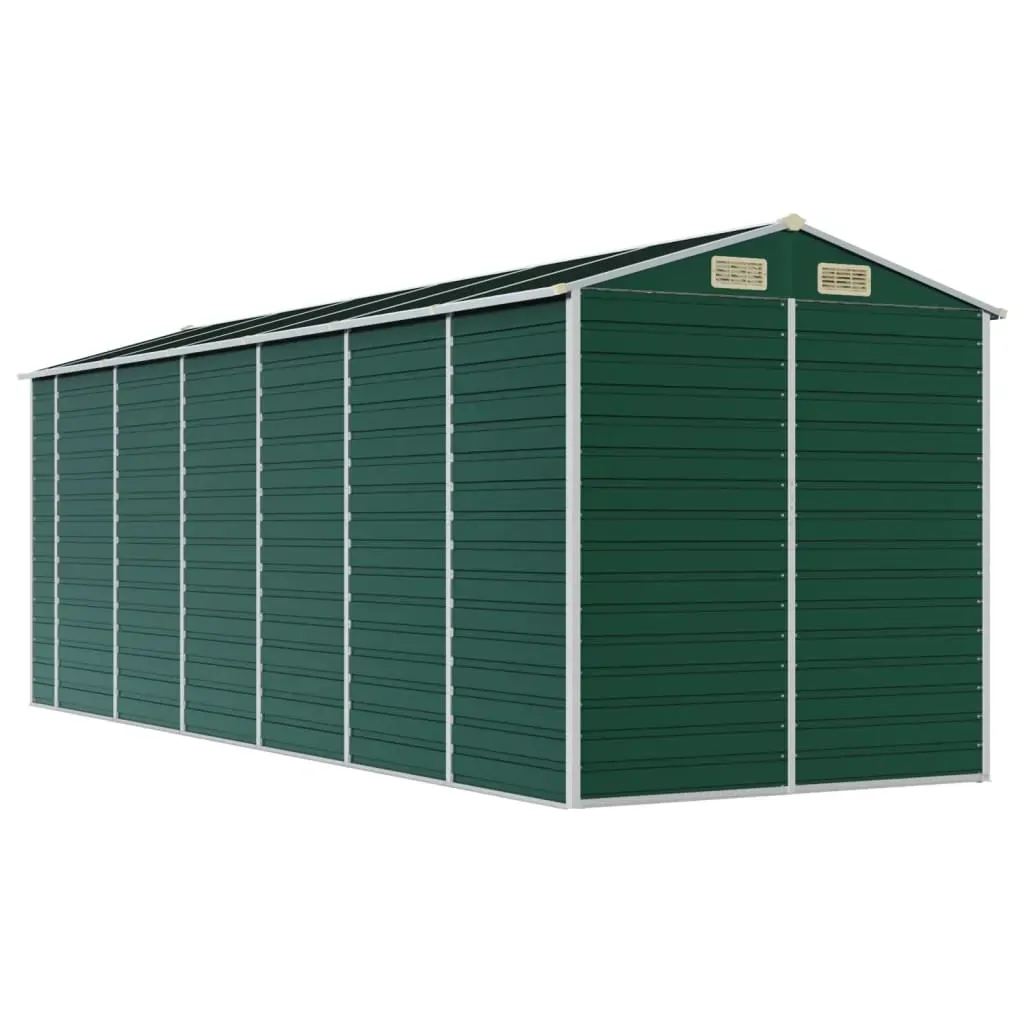 Garden Shed Green 191x555x198 cm Galvanised Steel Price