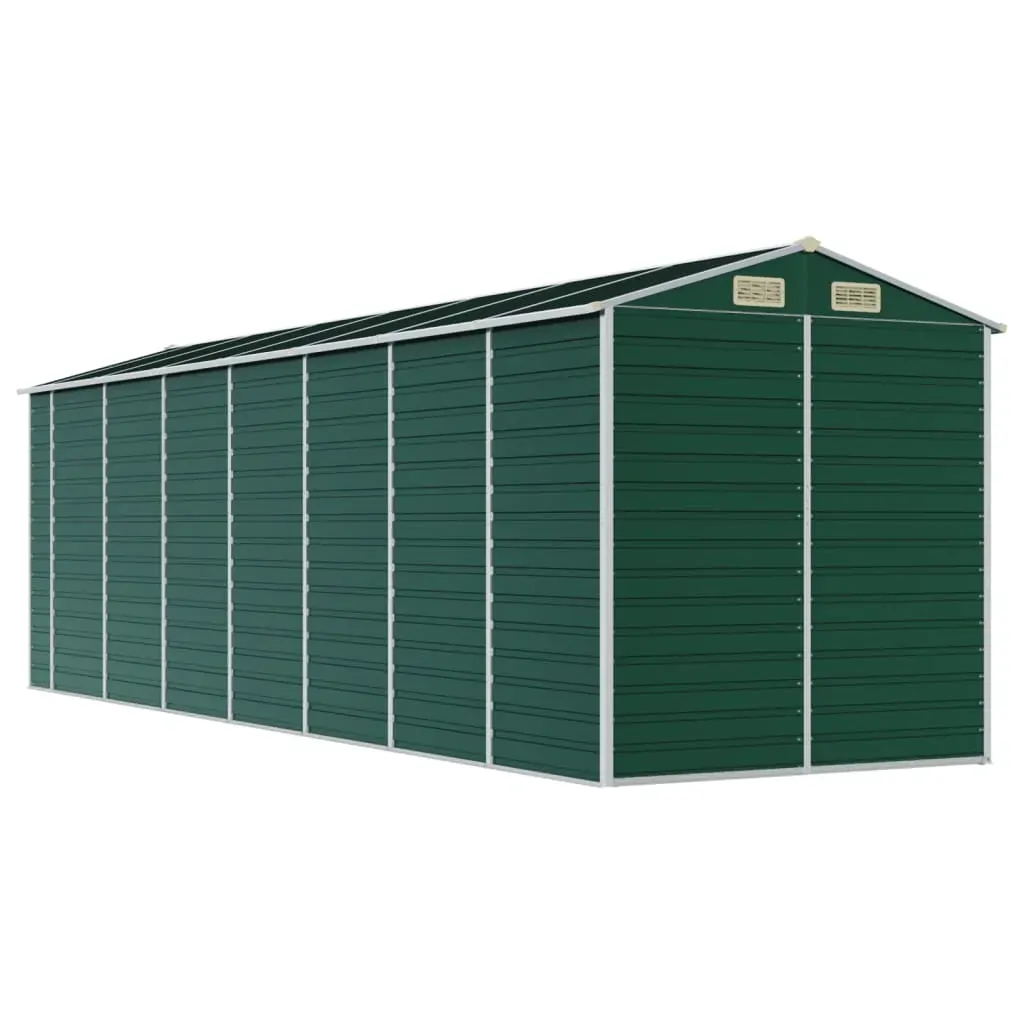 Garden Shed Green 191x640x198 cm Galvanised Steel Price