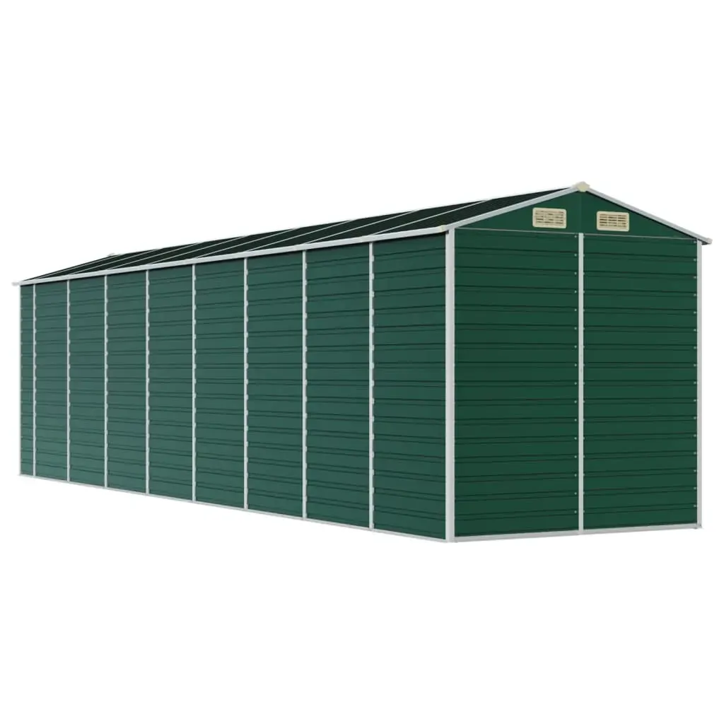 Garden Shed Green 191x725x198 cm Galvanised Steel Price