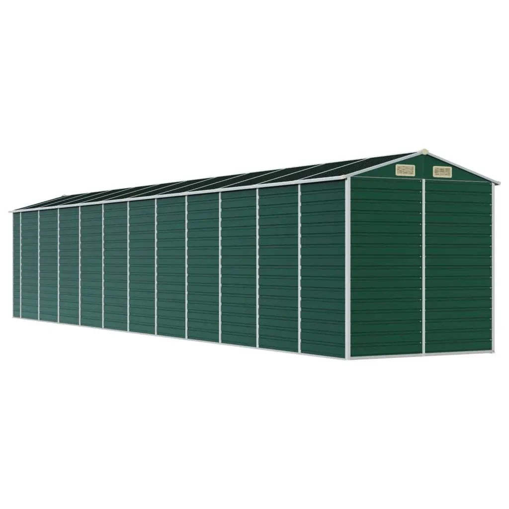 Garden Shed Green 191x980x198 cm Galvanised Steel Price