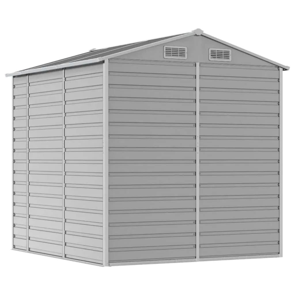 Garden Shed Light Grey 191x215x198 cm Galvanised Steel Price
