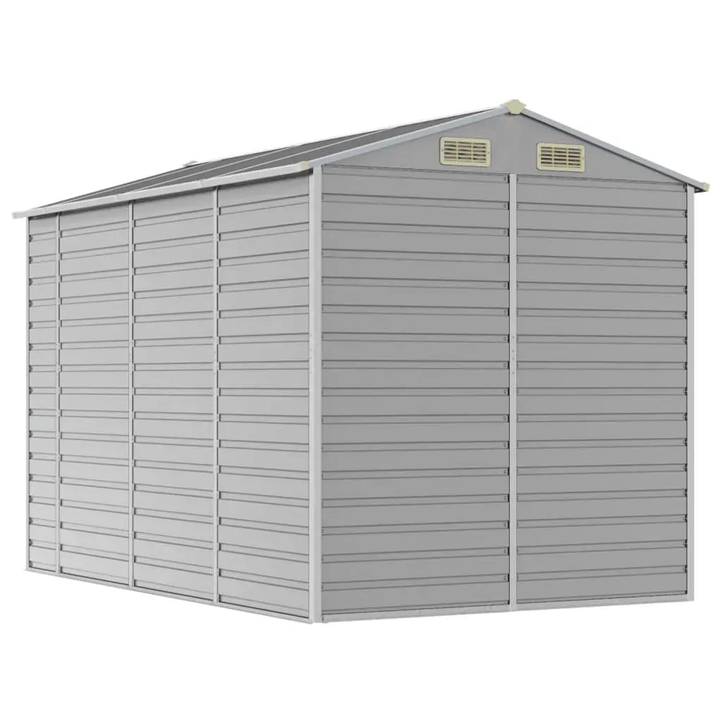 Garden Shed Light Grey 191x300x198 cm Galvanised Steel Price