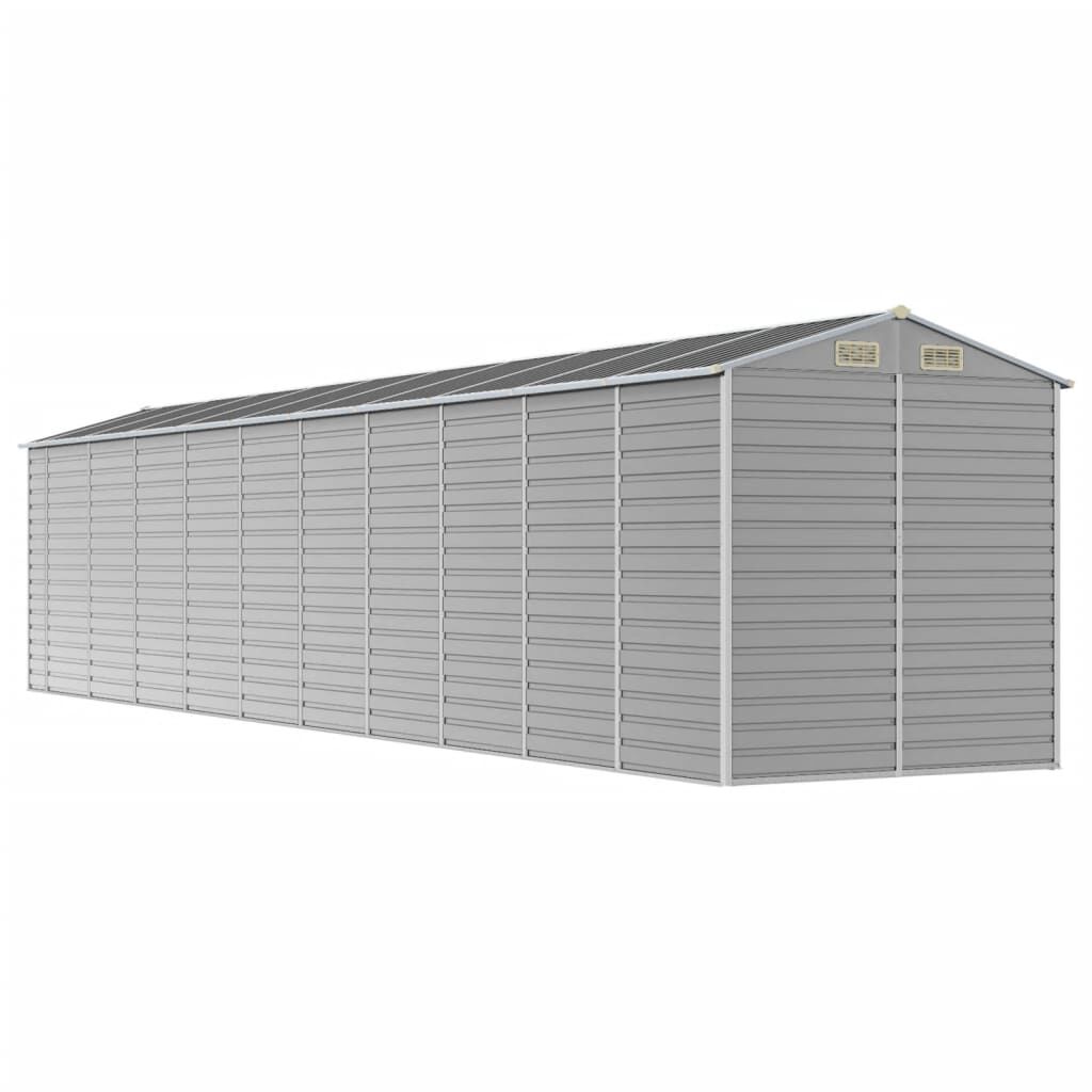 Garden Shed Light Grey 191x895x198 cm Galvanised Steel Price