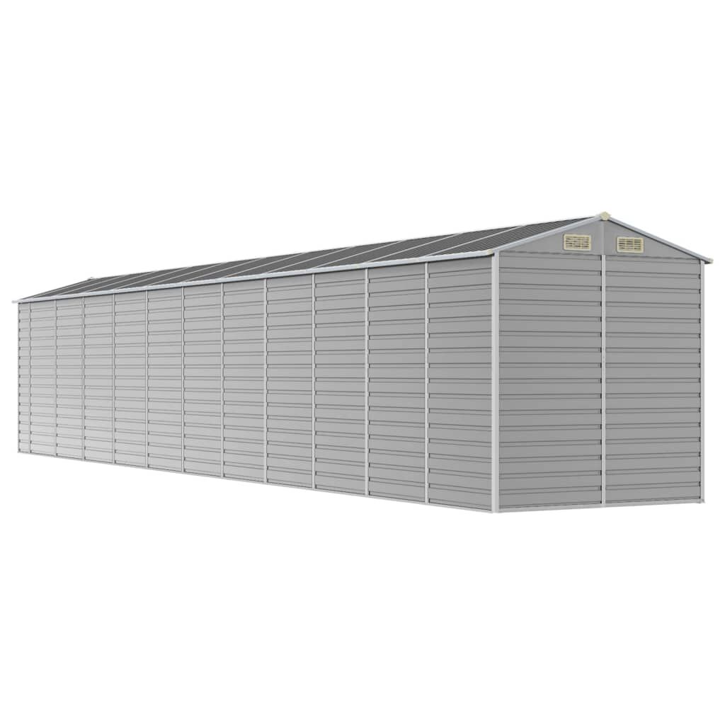 Garden Shed Light Grey 191x980x198 cm Galvanised Steel Price