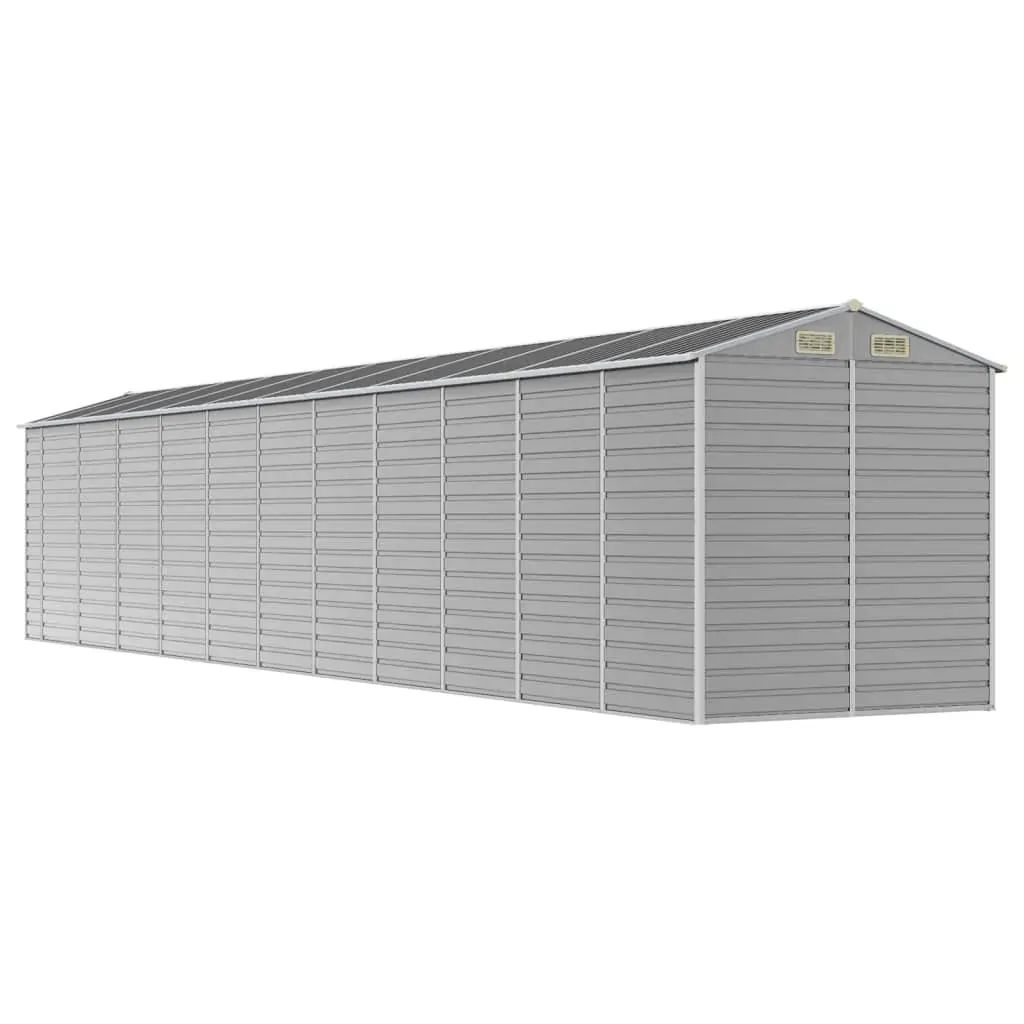 Garden Shed Light Grey 191x980x198 cm Galvanised Steel Price