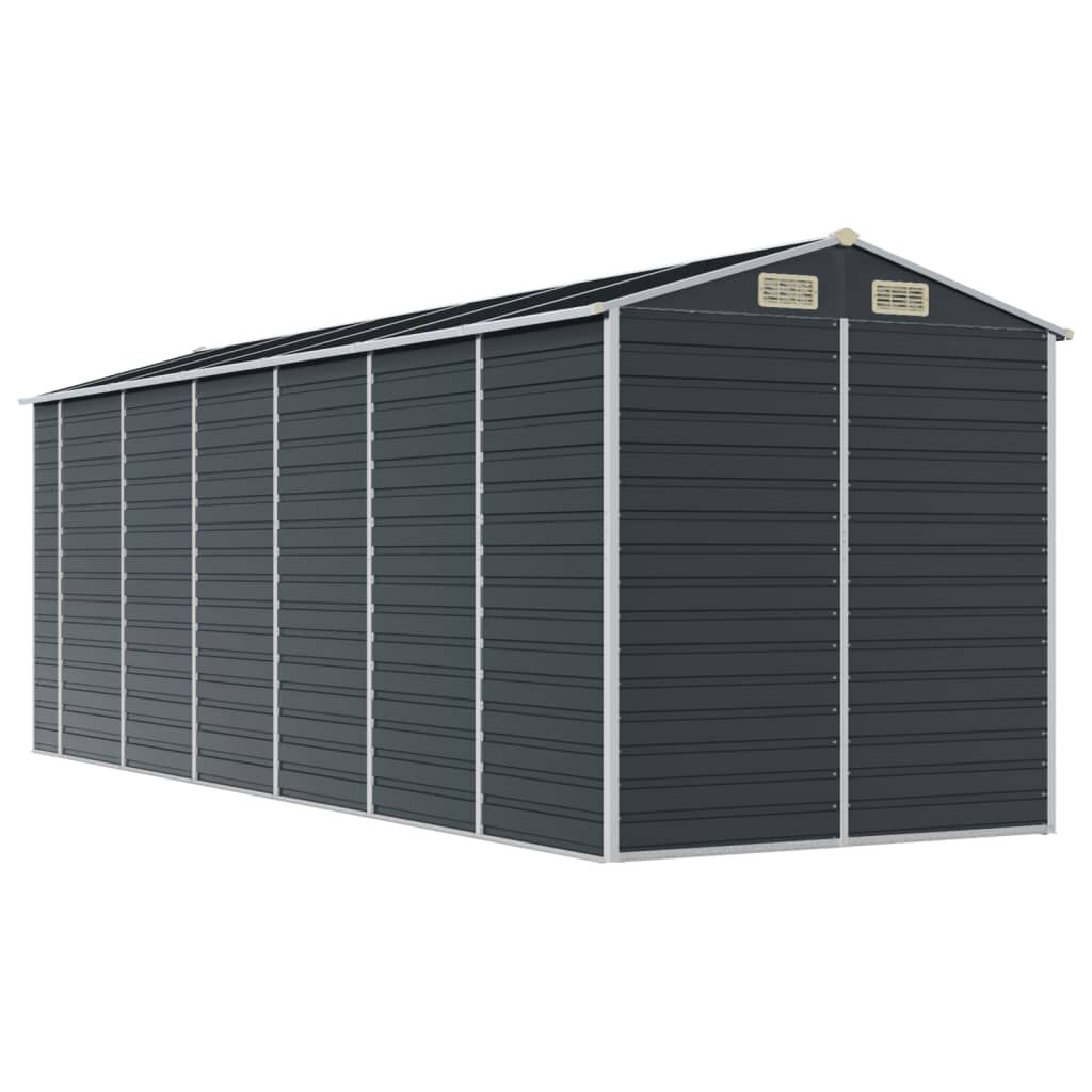 Garden Shed Anthracite 191x555x198 cm Galvanised Steel Price