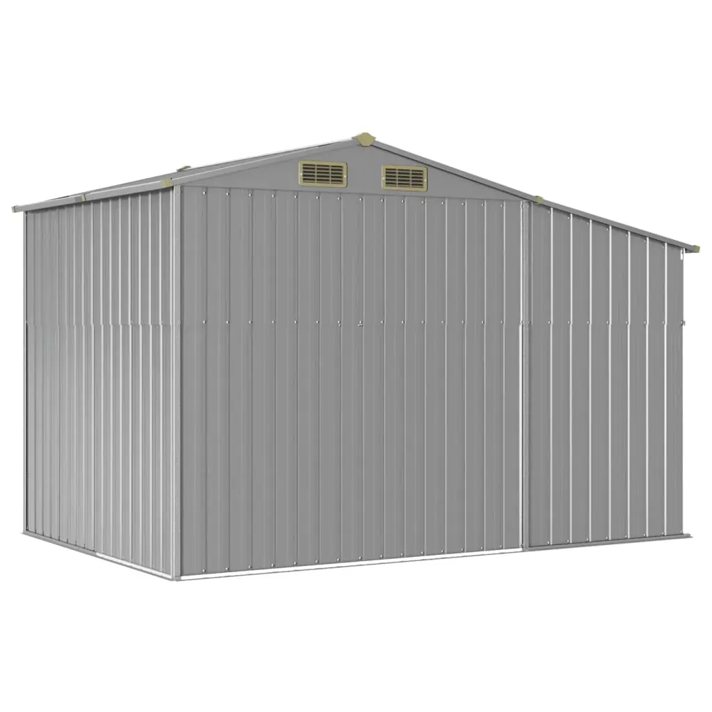 Garden Shed Grey 277x192.5x179 cm Galvanised Steel Price